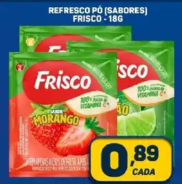 REFRESCO PÓ (SABORES) FRISCO -18G