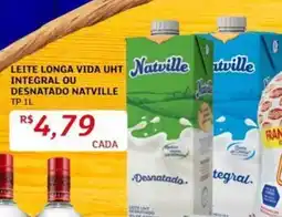 Assaí Atacadista LEITE LONGA VIDA UHT INTEGRAL OU DESNATADO NATVILLE TP 1L oferta