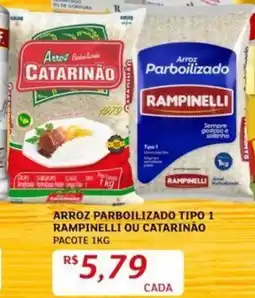 Assaí Atacadista ARROZ PARBOILIZADO TIPO 1 RAMPINELLI OU CATARINÃO PACOTE 1KG oferta