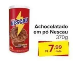 Carrefour Achocolatado em pó Nescau 370g oferta