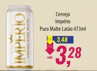 Sales Supermercado Cerveja Imperio Puro Malte lata 350ml oferta