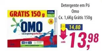 Detergente em po Omo Cx. 1.6kg Gratis 150g