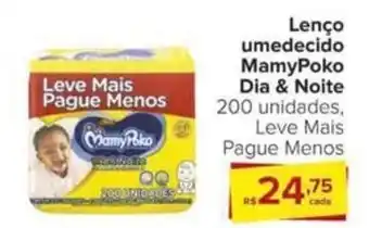 Carrefour Lenço umedecido MamyPoko Dia & Noite oferta