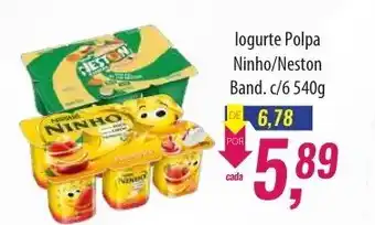 Iogurte Polpa Ninho/ Neston band. c/6 540g