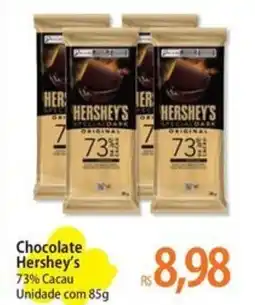 Atacadão Chocolate Hershey's 73% Cacau Unidade com 85g oferta