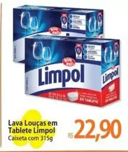 Atacadão Lava Louças em Tablete Limpol Caixeta com 315g oferta