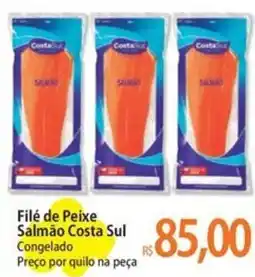 Atacadão Filé de Peixe Salmão Costa Sul Congelado Preço por quilo na peça oferta