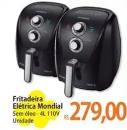 Atacadão Fritadeira Elétrica Mondial Sem óleo - 4L 110V oferta