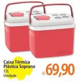 Atacadão Caixa Térmica Plástica Soprano 32L Unidade oferta
