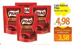 Atacadão Café Solúvel Pilão Sachê com 40g oferta