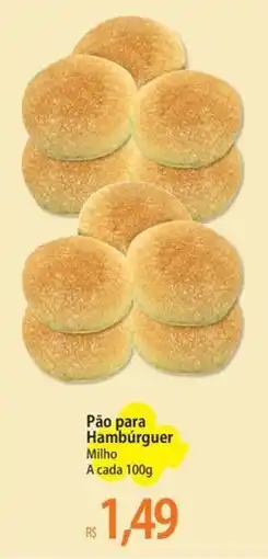 Pão para Hambúrguer Milho A cada 100g
