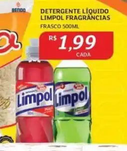 Assaí Atacadista DETERGENTE LÍQUIDO LIMPOL FRAGRANCIAS FRASCO 500ML oferta