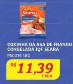 Assaí Atacadista COXINHA DA ASA DE FRANGO CONGELADA IQF SEARA PACOTE 1KG oferta