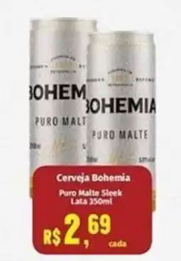 Cerveja Bohemia Puro Malte Sleek Lata 350mi