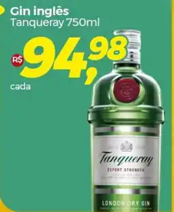 Frangolândia Gin inglês Tanqueray 750ml oferta