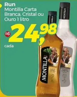Frangolândia Run Montilla Carta Branca, Cristal ou Ouro 1 litro oferta
