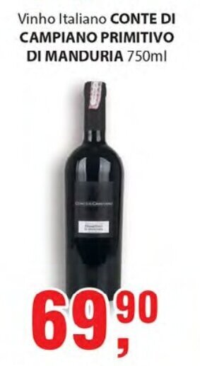 Supermercados Mundial Conte di Campiano Primitivo di Manduria 750ml oferta