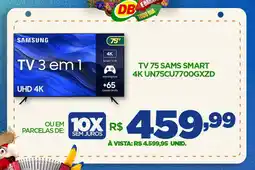 DB Supermercados TV 75 SAMS SMART 4K UN75CU7700GXZD oferta