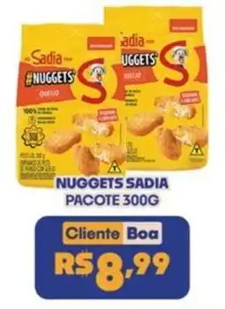 Boa Supermercados NUGGETS SADIA PACOTE 300G oferta