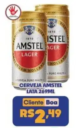 Boa Supermercados CERVEJA AMSTEL LATA 269ML oferta