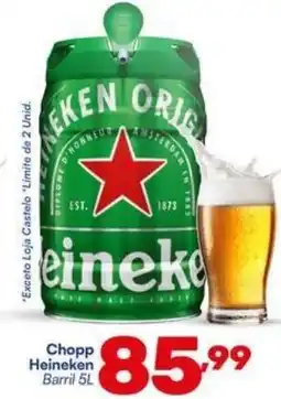 Barracão Supermercado Chopp Heineken Barril 5L oferta