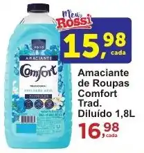 Rossi Supermercado Amaciante de Roupas Comfort Trad. Diluído 1,8L oferta