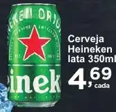 Rossi Supermercado Cerveja Heineken lata 350ml oferta