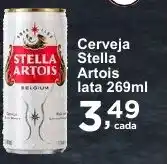 Rossi Supermercado Cerveja Stella ARTOIS lata 269ml oferta