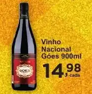 Rossi Supermercado Vinho Nacional Góes 900ml oferta