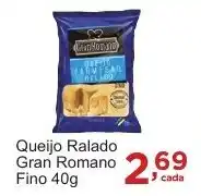 Rossi Supermercado Queijo Ralado Gran Romano Fino 40g oferta