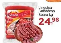 Rossi Supermercado Linguiça Calabresa Seara kg oferta