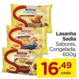 Carrefour Lasanha Sadia Sabores, Congelada, 600g oferta