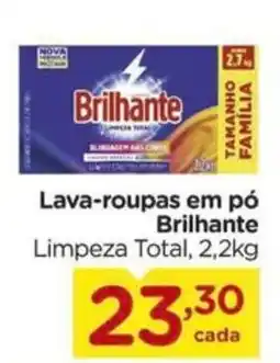 Carrefour Lava-roupas em pó Brilhante Limpeza Total, 2,2kg oferta