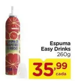 Carrefour Espuma Easy Drinks 260g oferta