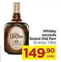 Carrefour Whisky escocês Grand Old Parr 12 anos, 1 litro oferta