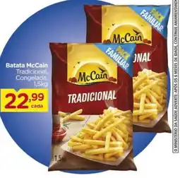 Carrefour Batata McCain Tradicional, Congelada, 1,5kg oferta