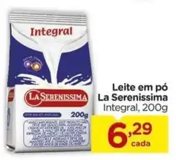 Carrefour Leite em pó La Serenissima Integral, 200g oferta