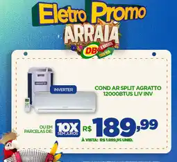 DB Supermercados COND AR SPLIT AGRATTO 12000BTUS LIV INV oferta