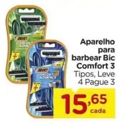 Carrefour Aparelho para barbear Bic Comfort 3 oferta