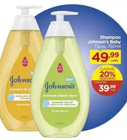 Carrefour Shampoo Johnson's Baby Tipos, 750ml oferta