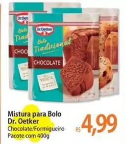 Atacadão Mistura para Bolo Dr. Oetker Chocolate/Formigueiro Pacote com 400g oferta