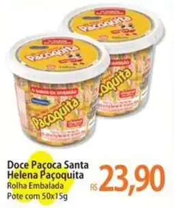 Atacadão Doce Paçoca Santa Helena Paçoquita Rolha Embalada Pote com 50x15g oferta