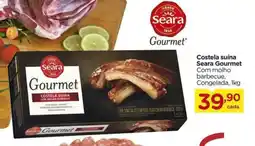 Carrefour Costela suína Seara Gourmet Com molho barbecue, Congelada, 1kg oferta