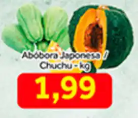 Shibata Supermercados Abobora Japonesa/ Chuchu 1kg oferta