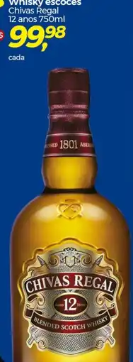 Whisky escocês Chivas Regal 12 anos 750ml