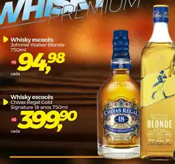 Frangolândia Whisky escocês Johnnie Walker Blonde 750ml oferta