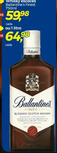 Whisky escocês Ballantine's Finest 750ml