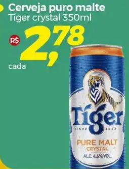Frangolândia Cerveja puro malte Tiger crystal 350ml oferta
