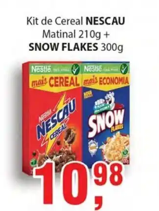 Supermercados Mundial Nescau Matinal 210g + Snow Flakes 300g oferta