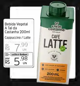 Supermercado Dalben Bebida Vegetal A Tal da Castanha 200ml oferta